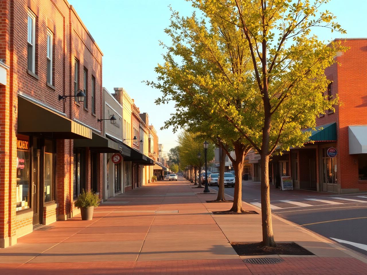 Tree-lined Franklin neighborhood with large family homes